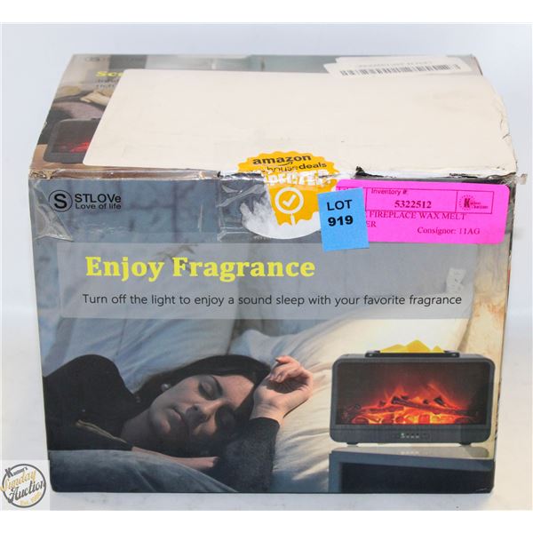 FLAME FIREPLACE WAX MELT WARMER