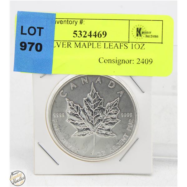 PURE SILVER MAPLE LEAFS 1 OZ
