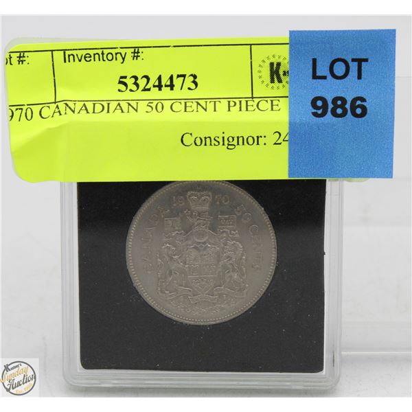 1970 CANADIAN 50 CENT PIECE