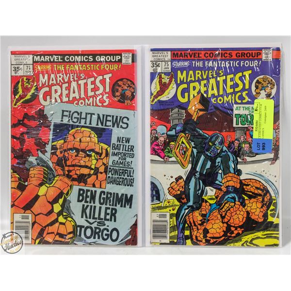 MARVELS GREATEST COMICS #74 & 75 F.F. CLASSICS