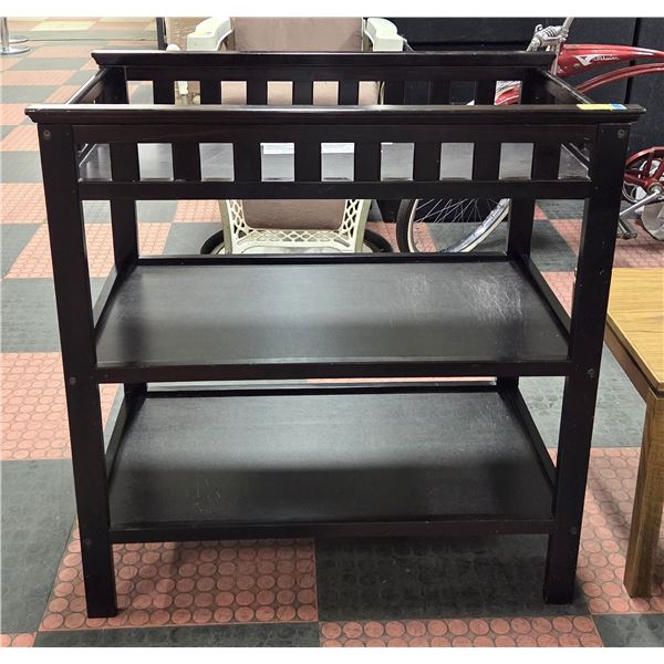 MAHOGHANY TABLE H-36.5" W-19" L-35.5"