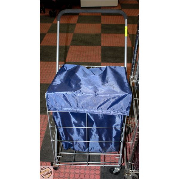 4 WHEEL FOLDABLE GROCERY CART, RAIN COVER