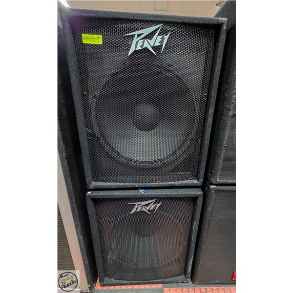PAIR OF PEAVEY SPEAKERS 400 WATT 27" X  20'X 21.5"