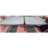Image 1 : PAIR OF GREY TABLES ADJUSTABLE HEIGHTS,COLAPSIBLE
