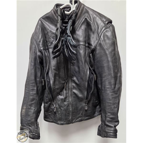 MENS MED HEAVY WITH ARMOUR MOTORCYCLE JACKET