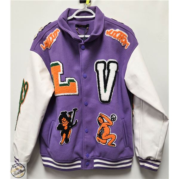 REPLICA LOUIS VUITTON MENS LARGE PURPLE JACKET