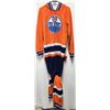 Image 1 : MENS LARGE OILERS ONESIE - ZIPPER MISSING PULL