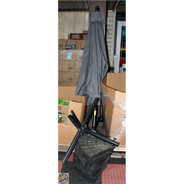 BLACK AND BLUE-GREY 10 FOOT CANTI LEVER