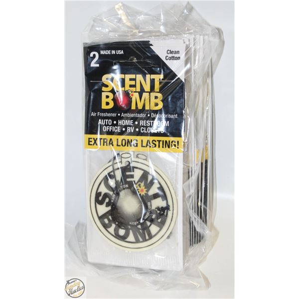 24 NEW AIR FRESHENERS - CLEAN COTTON