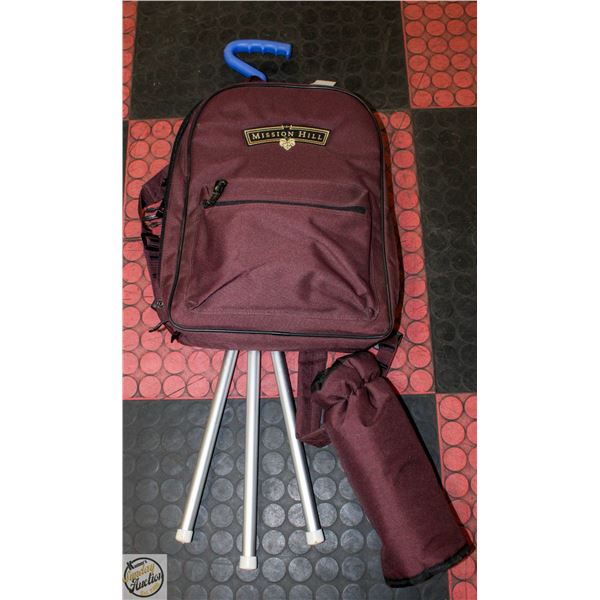 PICNIC SET BACKPACK WITH PLATE, CUTLERY, ETC.+FOLD