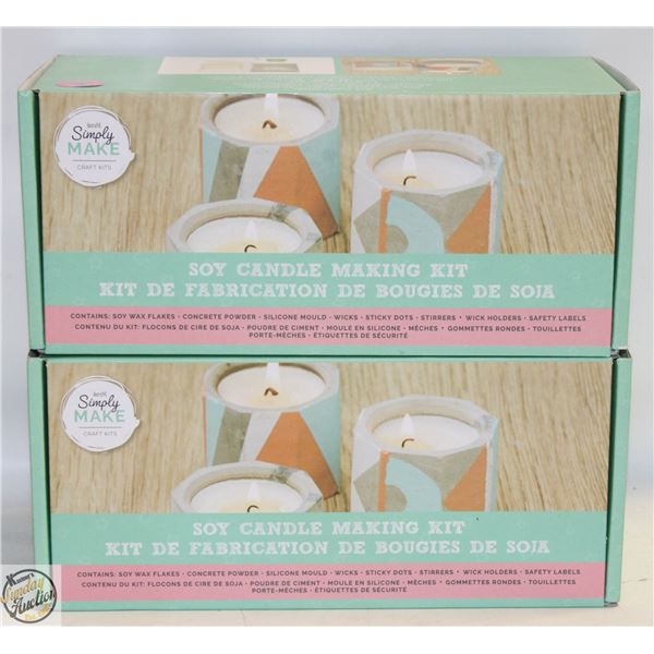 2 NEW SOY CANDLE MAKING KITS