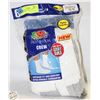 Image 1 : WHITE CREW SOCKS 12-16 SIZE 6-PACK FRUIT OF THE