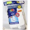 Image 1 : WHITE CREW SOCKS 12-16 SIZE 6-PACK FRUIT OF THE