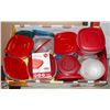 Image 1 : LOT OF NEW + USED TUPPERWARE