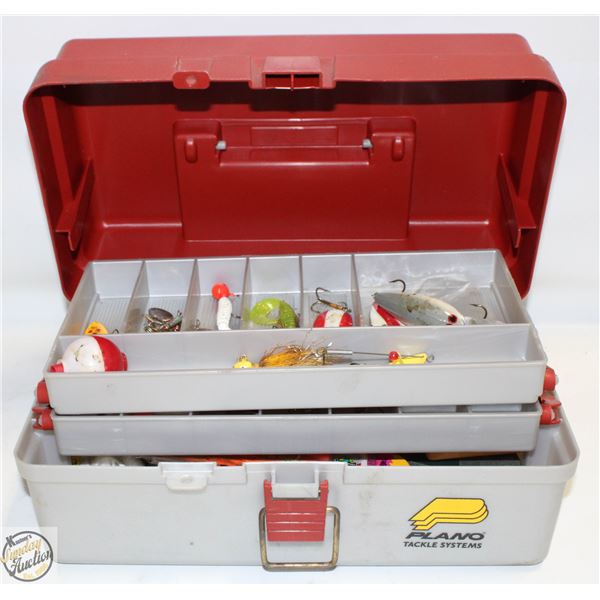 FISHING TACKLE BOX WITH TACKLE