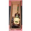 Image 1 : BURL WOOD HANDCARVED LIQUOR BOTTLE