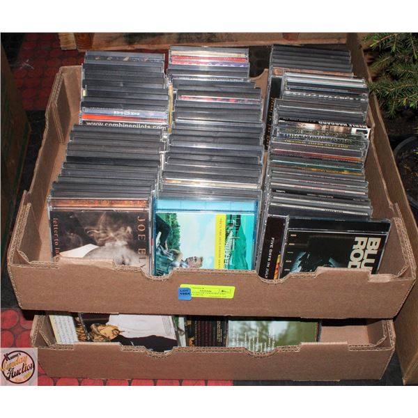 CD'S - 2 FLATS OF COUNTRY AND WESTERN MUSIC