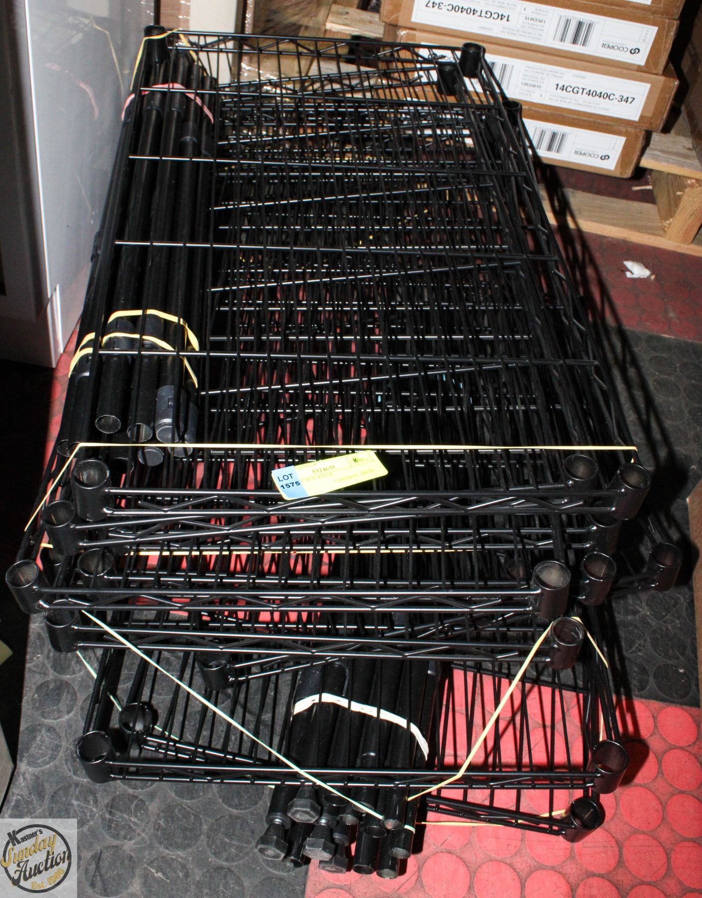 UNASSEMBLED 9 TIER BLACK RACK