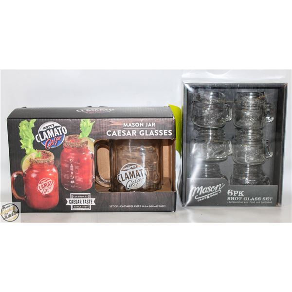 NEW MASON JAR'S 6-PK SHOT
