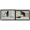 Image 1 : 2 INUIT PICTURES BY HENRY NAPARTUK 10" X 6.5"