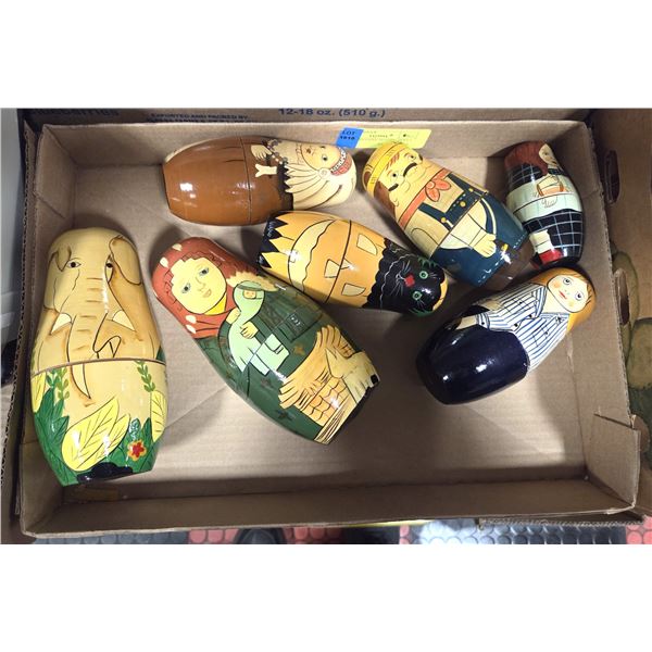 SET OF 7 RUSSIAN NESTING DOLLS