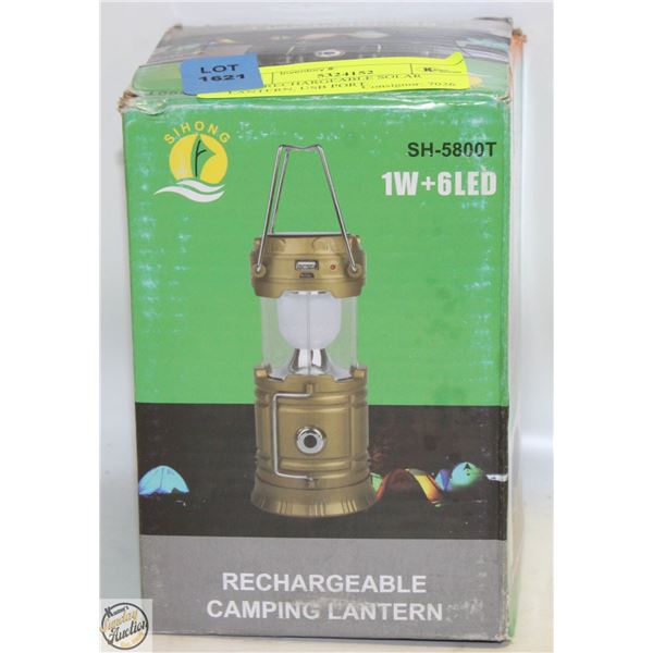 NEW RECHARGEABLE SOLAR LANTERN, USB PORT