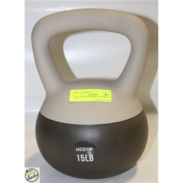 NEW 15LBS WEGYM KETTLE BELL