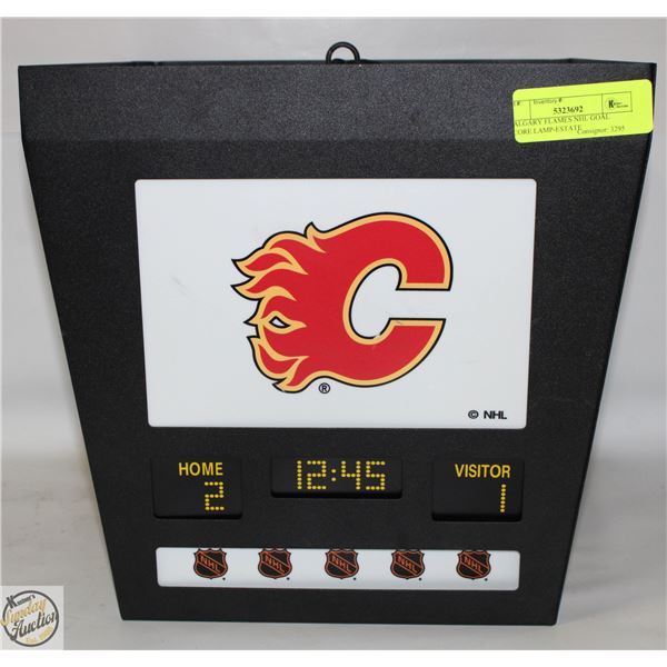 CALGARY FLAMES NHL GOAL SCORE LAMP-ESTATE
