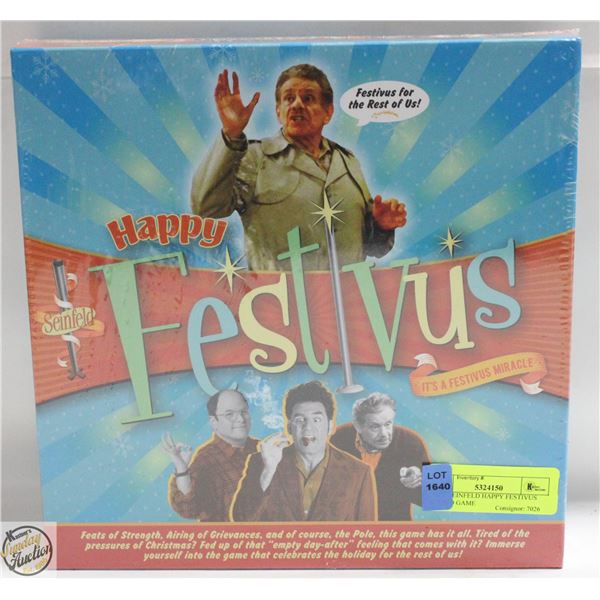 NEW SEINFELD HAPPY FESTIVUS BOARD GAME