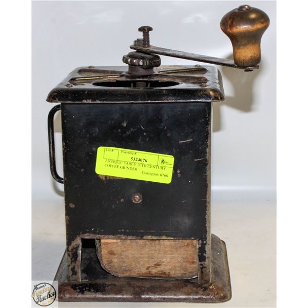 ANTIQUE EARLY 20TH CENTURY COFFEE GRINDER