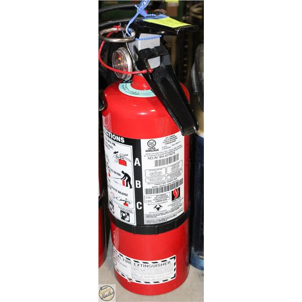 FULLY CHARGED AND CERTIFIED FIRE EXTINGUISHER