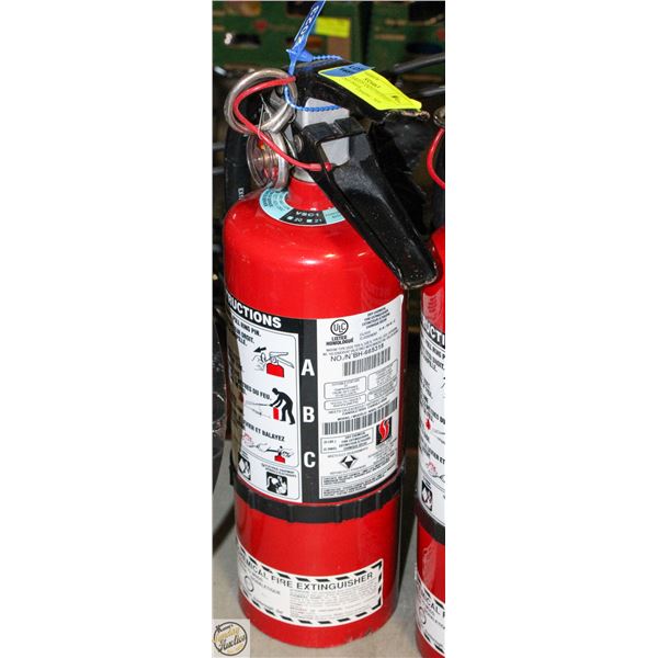 FULLY CHARGED AND CERTIFIED FIRE EXTINGUISHER