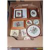 Image 1 : LARGE FLAT CROSS STITCH/PETIT POINT FRAMED