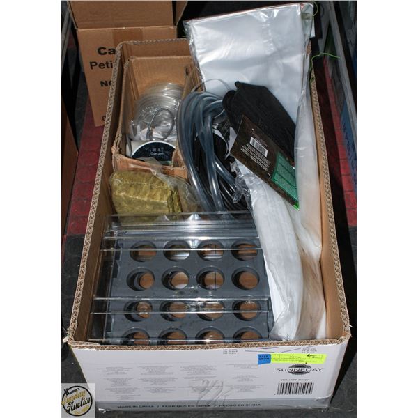 BOX OF GARDENING AND HYDROPONIC GROWERS