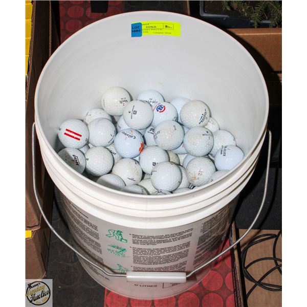 (13 DOZEN) GOLF BALLS IN 5-GALLON PAIL
