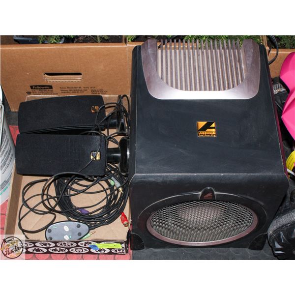 SET OF COMPUTER SPEAKERS WITH SUBWOOFER