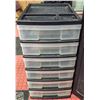 Image 1 : 6 DRAWER STORAGE UNIT 25"TALL X 16" DEEP X 12.5"