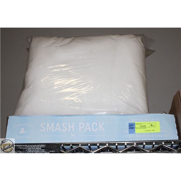 2 NEW PILLOW FORMS