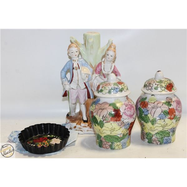 VINTAGE/ANTIQUE DECOR ALL HANDPAINTED