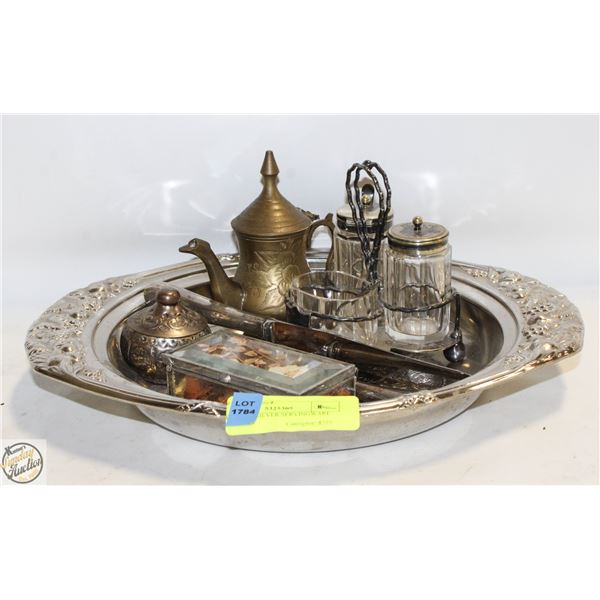 STERLING SILVER SERVINGWARE INCLUDES HALLMARKED