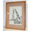 Image 1 : ESTATE FRAMED HAND SKETCHING 13.25" X 17.25"