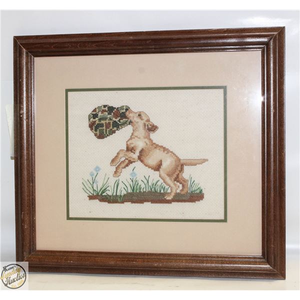 ESTATE FRAMED CROSS STITCH/PETIT POINT 12.25" X