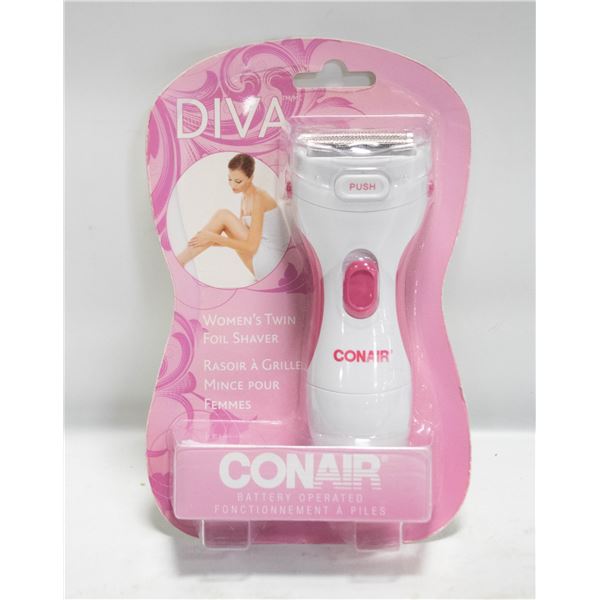 DIVA CONAIR NEW WOMENS FOIL SHAVER