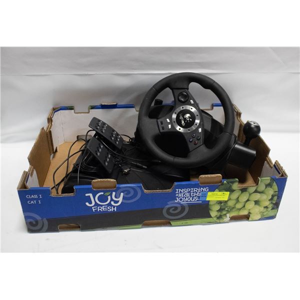 LOGITECH PLAYSTATION RACING WHEEL & PEDALS