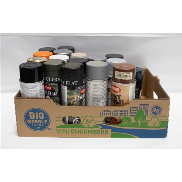 LOT OF FULL SPRAY PAINT