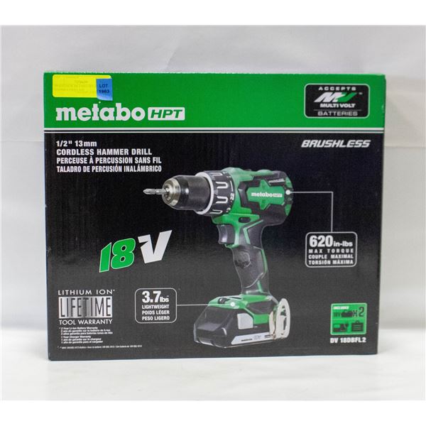 BRAND NEW METABO 18V HPT HAMMER DRILL KIT