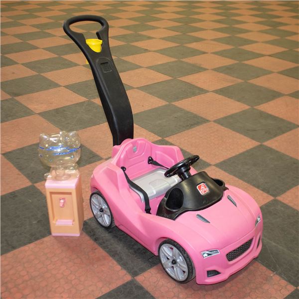 STEP 2 KIDS PINK RIDE ALONG CAR PARENT