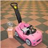 Image 1 : STEP 2 KIDS PINK RIDE ALONG CAR PARENT
