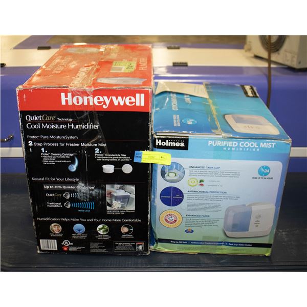 PAIR OF HUMIDIFIERS HONEYWELL & HOLMES