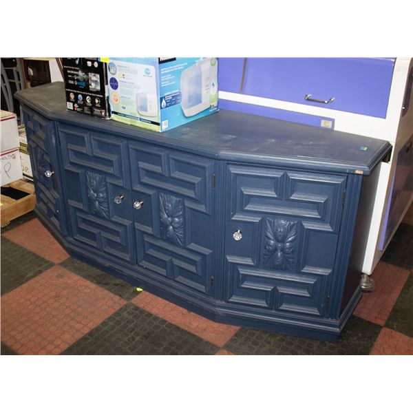 BLUE SIDEBOARD H-24" W-15" L-60"